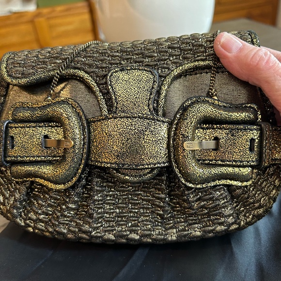 Fendi Bronze Water Snake Mini B Bag - Picture 3 of 11